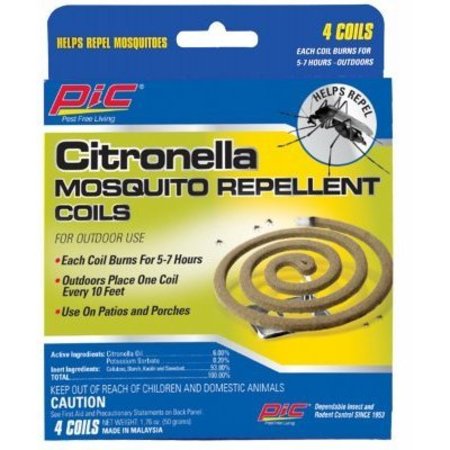 PIC CORPORATION 4Pk Mosquito Repel Coil CITCOIL-4